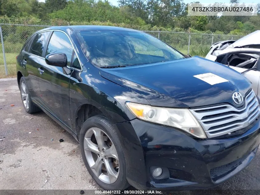 4T3ZK3BB0AU027486 2010 Toyota Venza Base V6