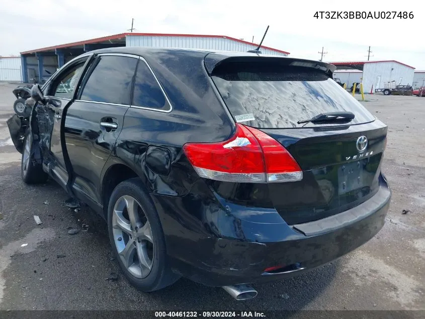 4T3ZK3BB0AU027486 2010 Toyota Venza Base V6