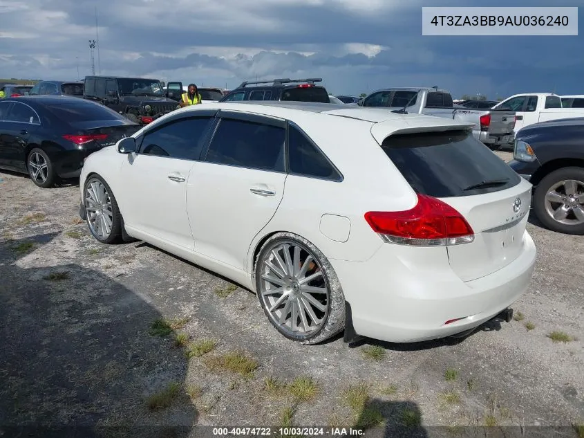 2010 Toyota Venza VIN: 4T3ZA3BB9AU036240 Lot: 40474722