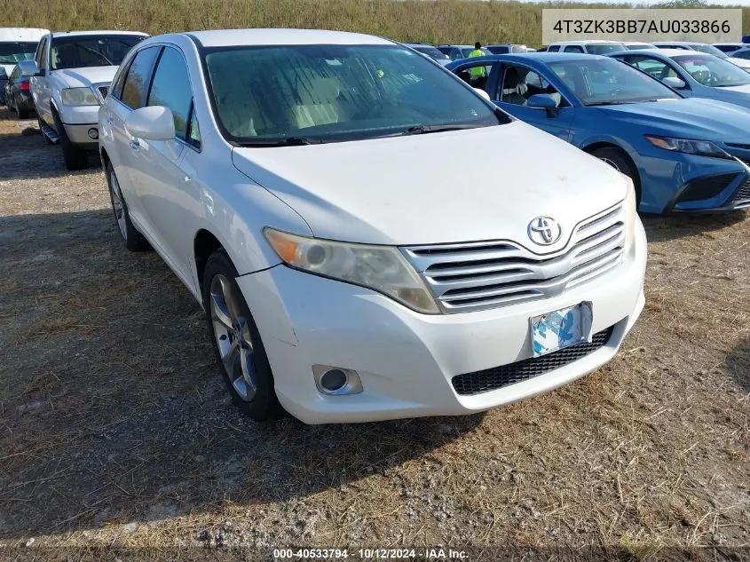 2010 Toyota Venza Base V6 VIN: 4T3ZK3BB7AU033866 Lot: 40533794