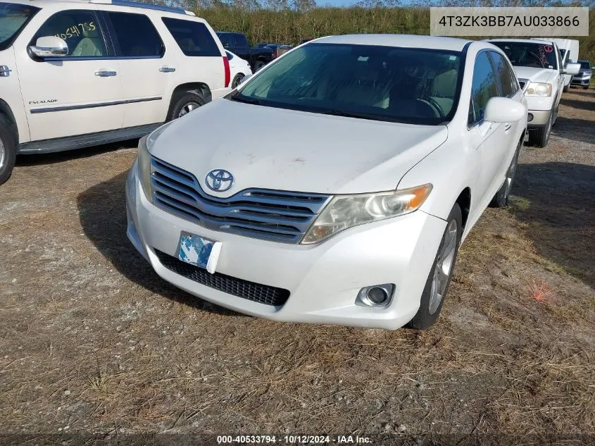 2010 Toyota Venza Base V6 VIN: 4T3ZK3BB7AU033866 Lot: 40533794