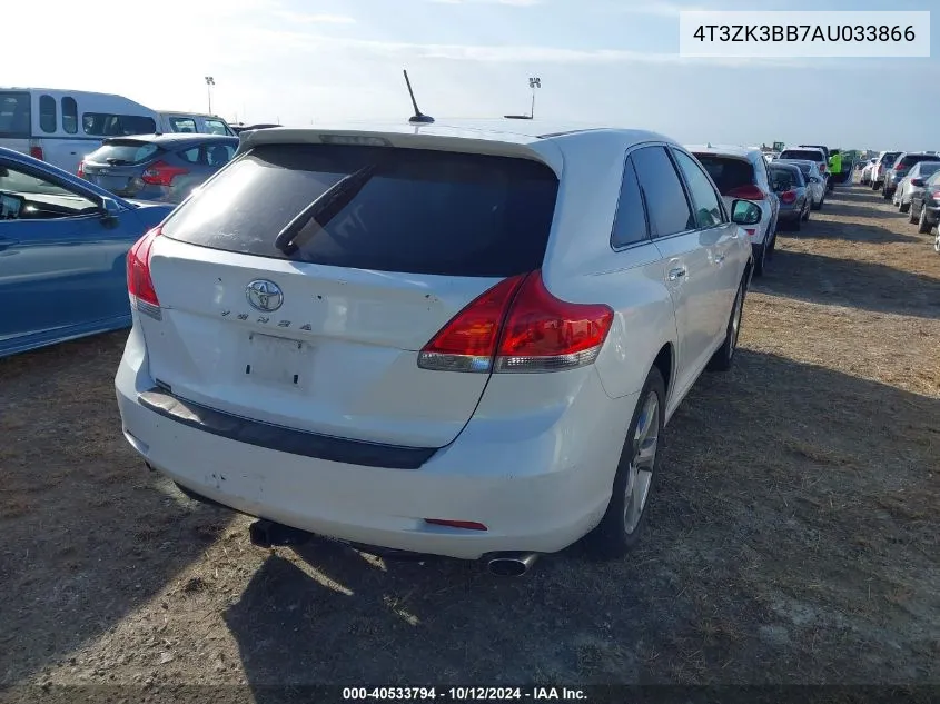 2010 Toyota Venza Base V6 VIN: 4T3ZK3BB7AU033866 Lot: 40533794