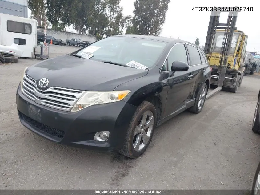 2010 Toyota Venza Base V6 VIN: 4T3ZK3BB4AU028740 Lot: 40546491