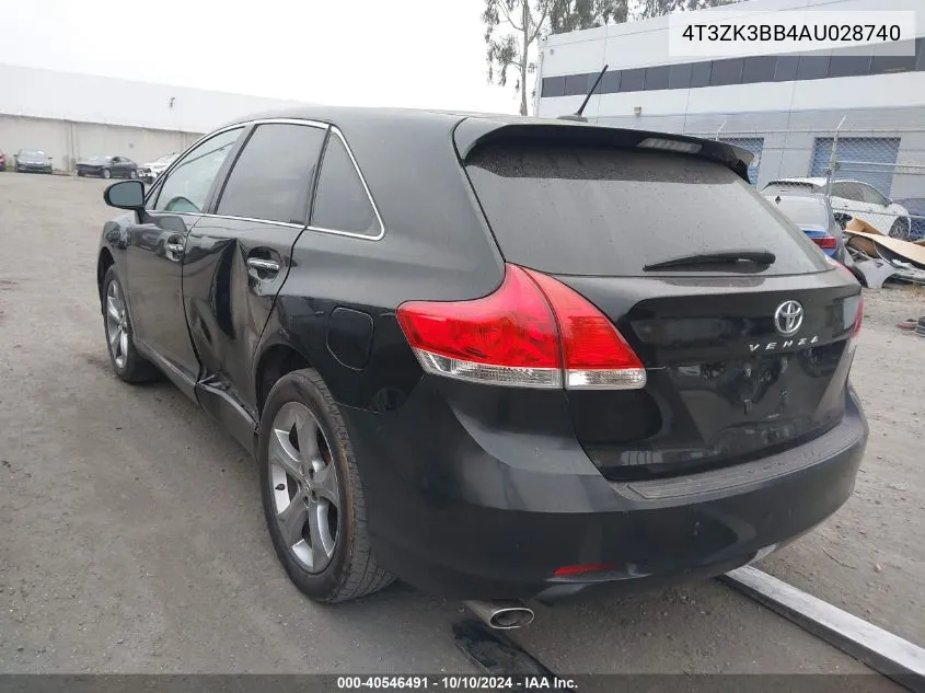 2010 Toyota Venza Base V6 VIN: 4T3ZK3BB4AU028740 Lot: 40546491