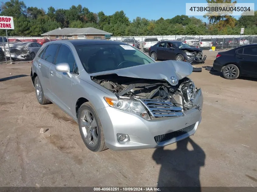 2010 Toyota Venza Base V6 VIN: 4T3BK3BB9AU045034 Lot: 40563251