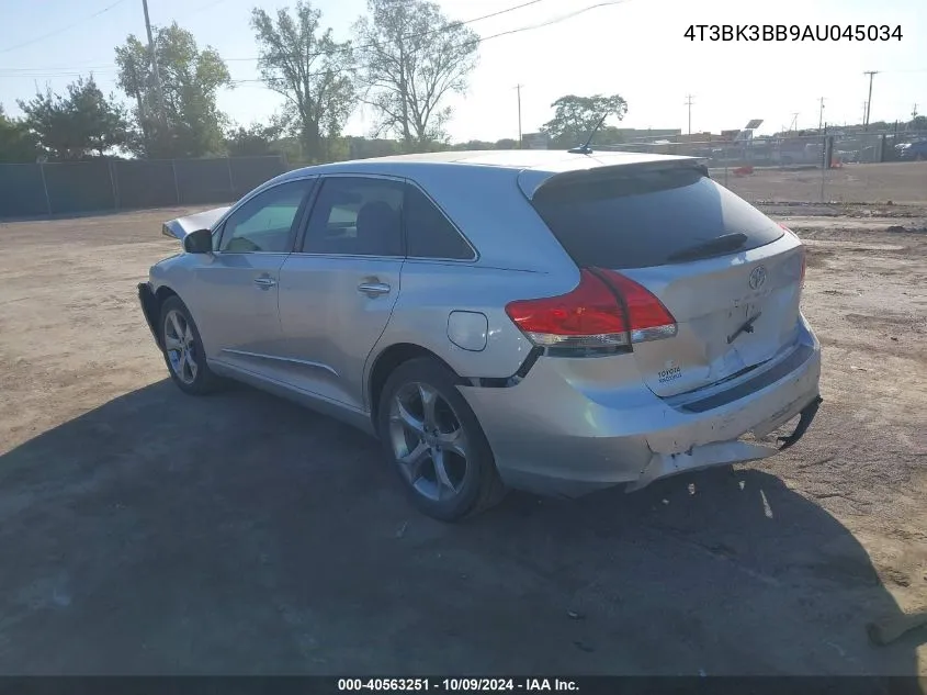 2010 Toyota Venza Base V6 VIN: 4T3BK3BB9AU045034 Lot: 40563251