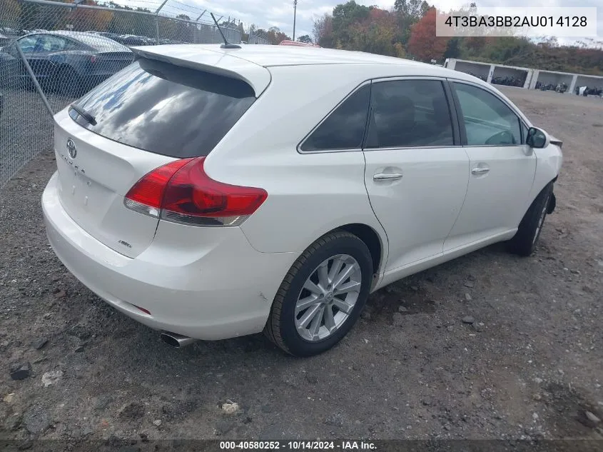 2010 Toyota Venza VIN: 4T3BA3BB2AU014128 Lot: 40580252