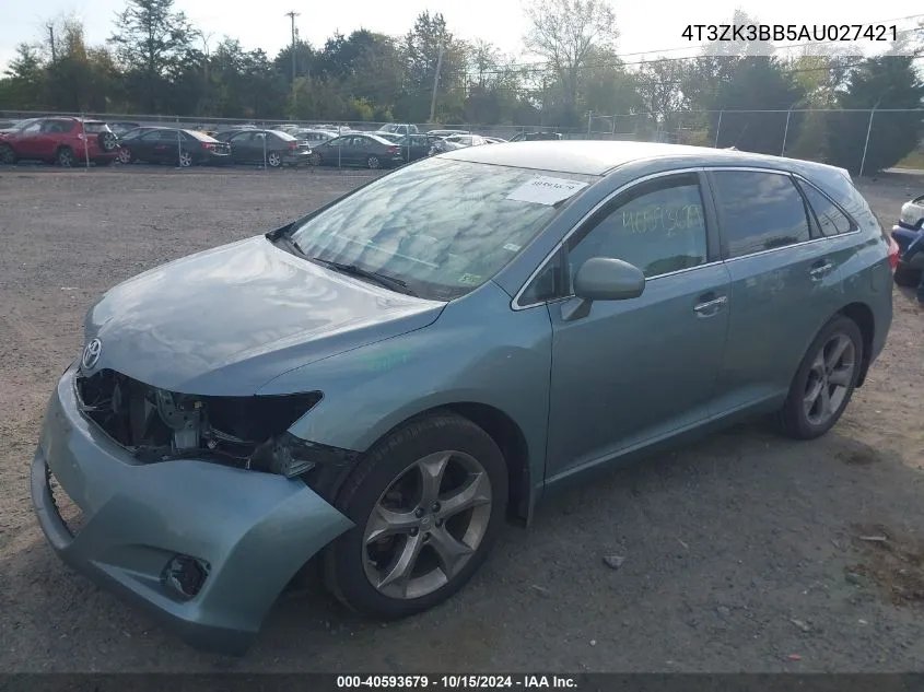 2010 Toyota Venza Base V6 VIN: 4T3ZK3BB5AU027421 Lot: 40593679