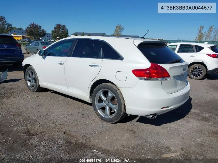 2010 Toyota Venza Base V6 VIN: 4T3BK3BB9AU044577 Lot: 40598870