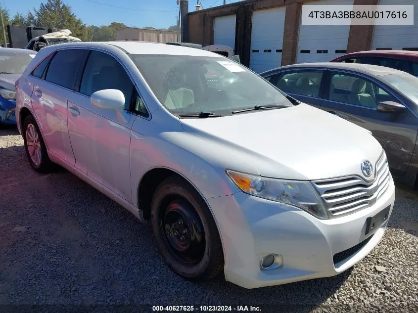 2010 Toyota Venza VIN: 4T3BA3BB8AU017616 Lot: 40627625