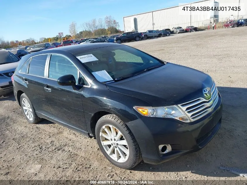 2010 Toyota Venza VIN: 4T3BA3BB4AU017435 Lot: 40657918