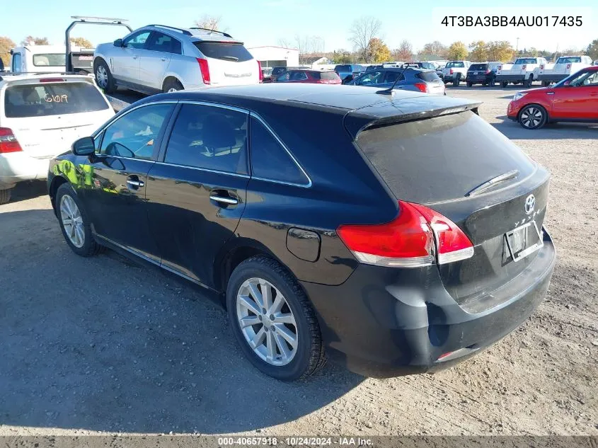 2010 Toyota Venza VIN: 4T3BA3BB4AU017435 Lot: 40657918