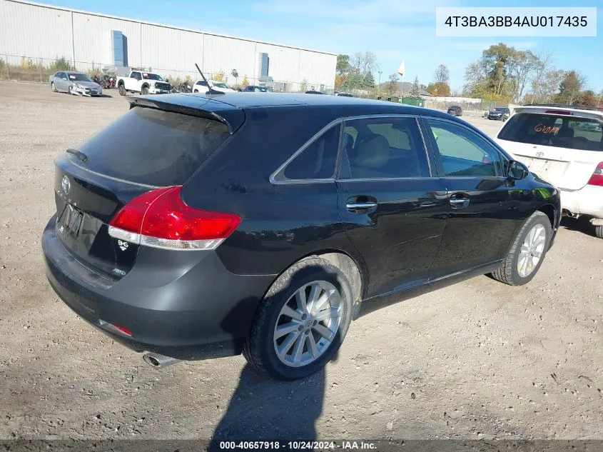 2010 Toyota Venza VIN: 4T3BA3BB4AU017435 Lot: 40657918