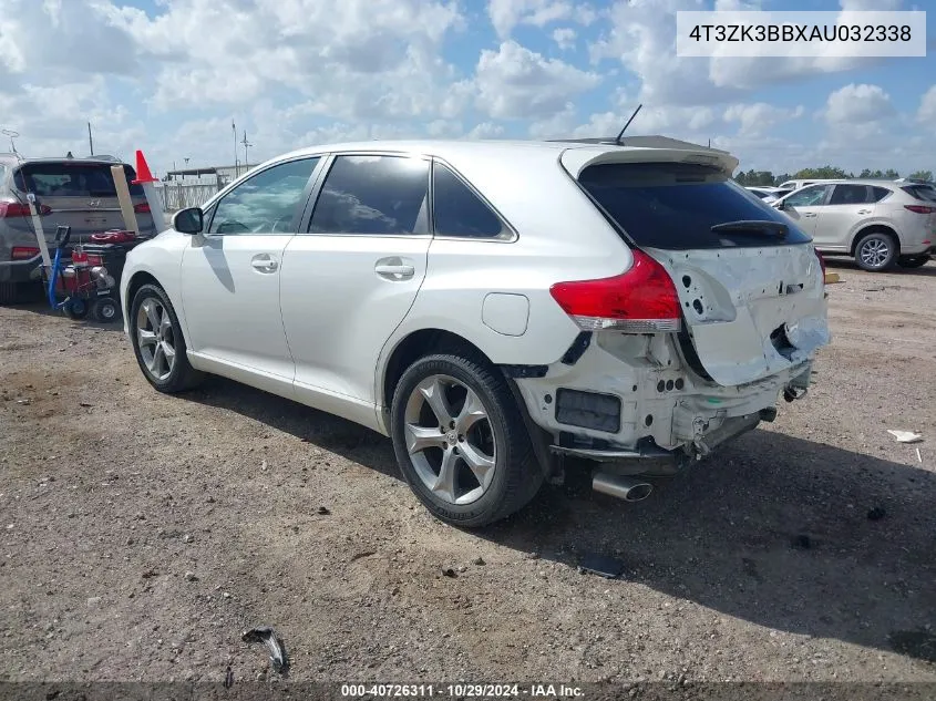 2010 Toyota Venza Base V6 VIN: 4T3ZK3BBXAU032338 Lot: 40726311