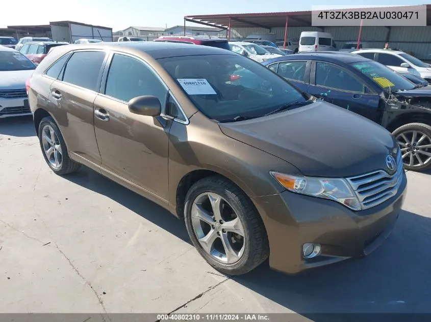 2010 Toyota Venza Base V6 VIN: 4T3ZK3BB2AU030471 Lot: 40802310