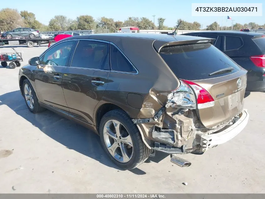 2010 Toyota Venza Base V6 VIN: 4T3ZK3BB2AU030471 Lot: 40802310