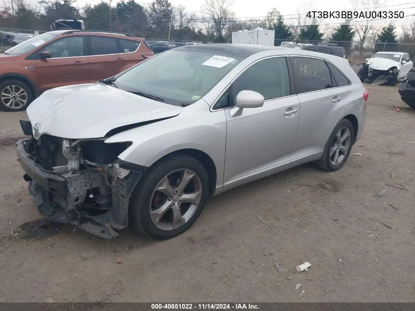 2010 Toyota Venza Base V6 VIN: 4T3BK3BB9AU043350 Lot: 40851022