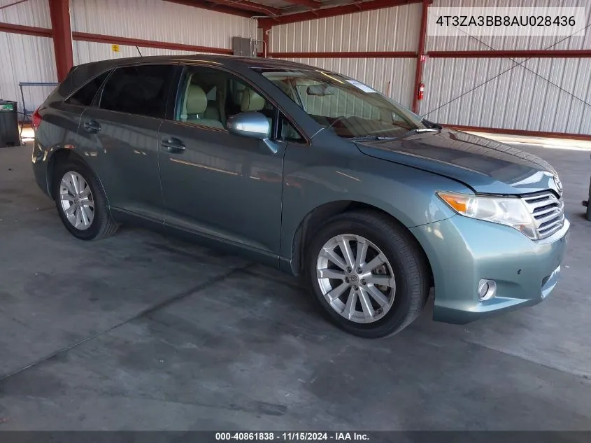 2010 Toyota Venza VIN: 4T3ZA3BB8AU028436 Lot: 40861838