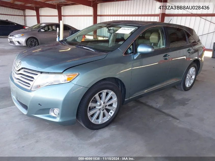 2010 Toyota Venza VIN: 4T3ZA3BB8AU028436 Lot: 40861838