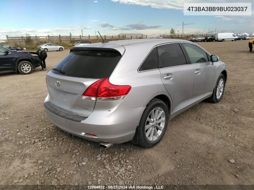 2011 Toyota Venza VIN: 4T3BA3BB9BU023037 Lot: 12084032