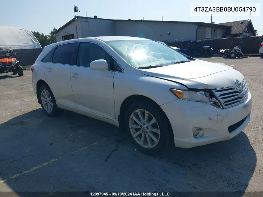 2011 Toyota Venza VIN: 4T3ZA3BB0BU054790 Lot: 12097945