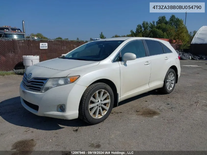 2011 Toyota Venza VIN: 4T3ZA3BB0BU054790 Lot: 12097945