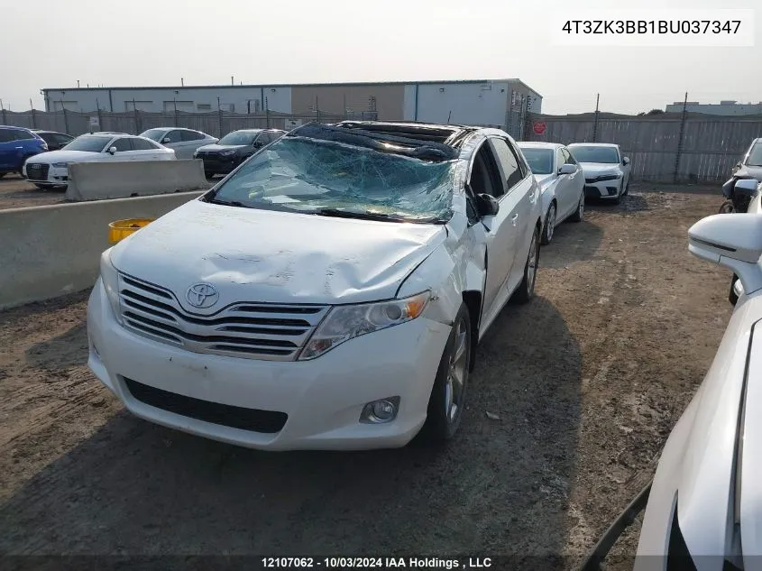 2011 Toyota Venza VIN: 4T3ZK3BB1BU037347 Lot: 12107062