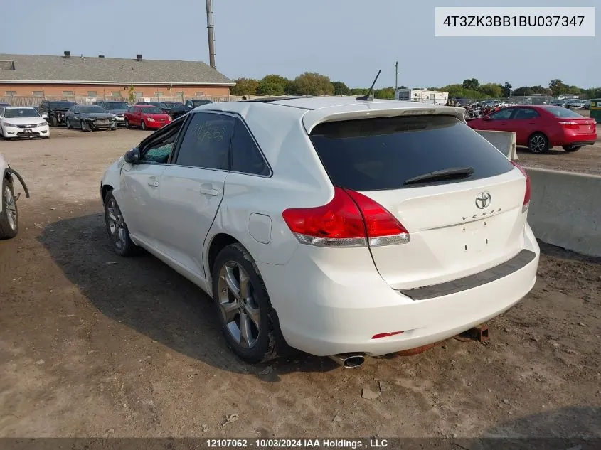 2011 Toyota Venza VIN: 4T3ZK3BB1BU037347 Lot: 12107062