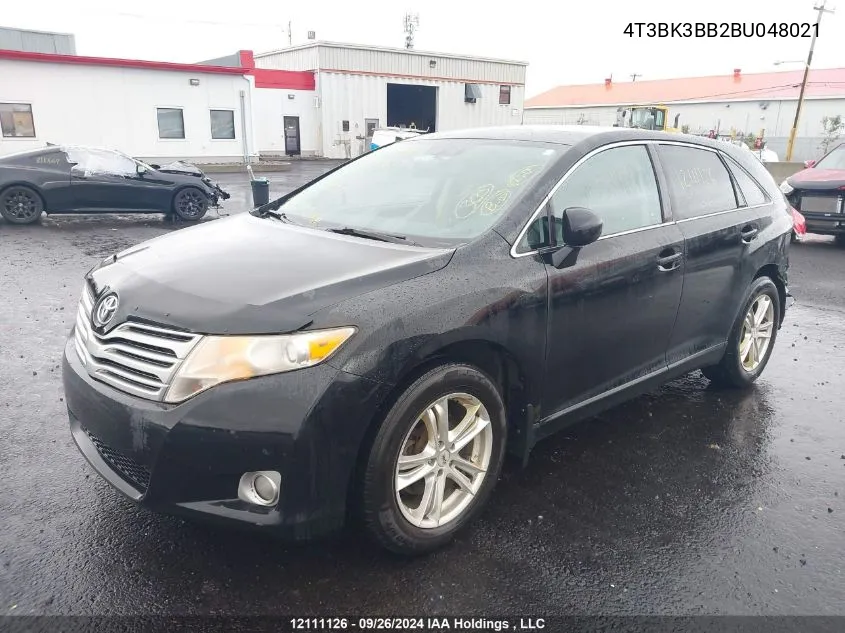 2011 Toyota Venza VIN: 4T3BK3BB2BU048021 Lot: 12111126