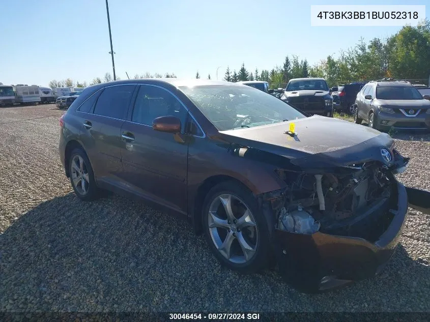 2011 Toyota Venza VIN: 4T3BK3BB1BU052318 Lot: 30046454