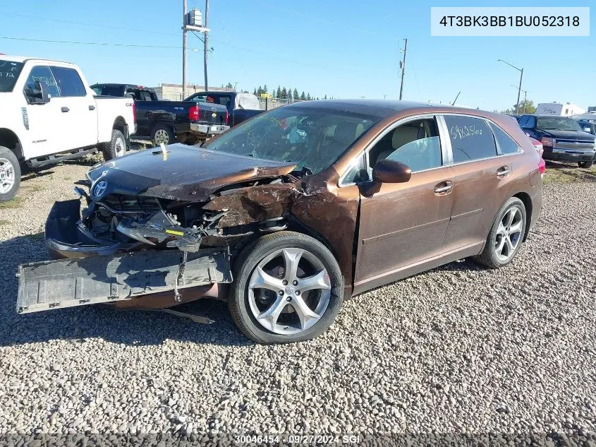 2011 Toyota Venza VIN: 4T3BK3BB1BU052318 Lot: 30046454