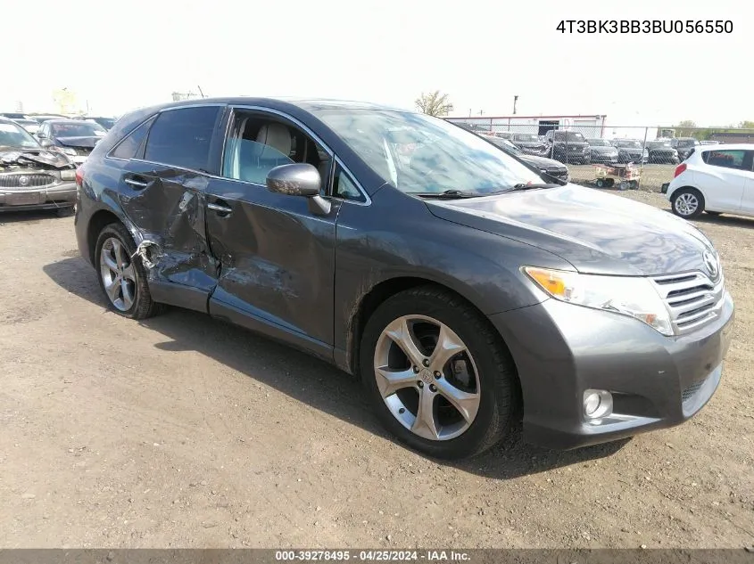 2011 Toyota Venza Base V6 VIN: 4T3BK3BB3BU056550 Lot: 39278495