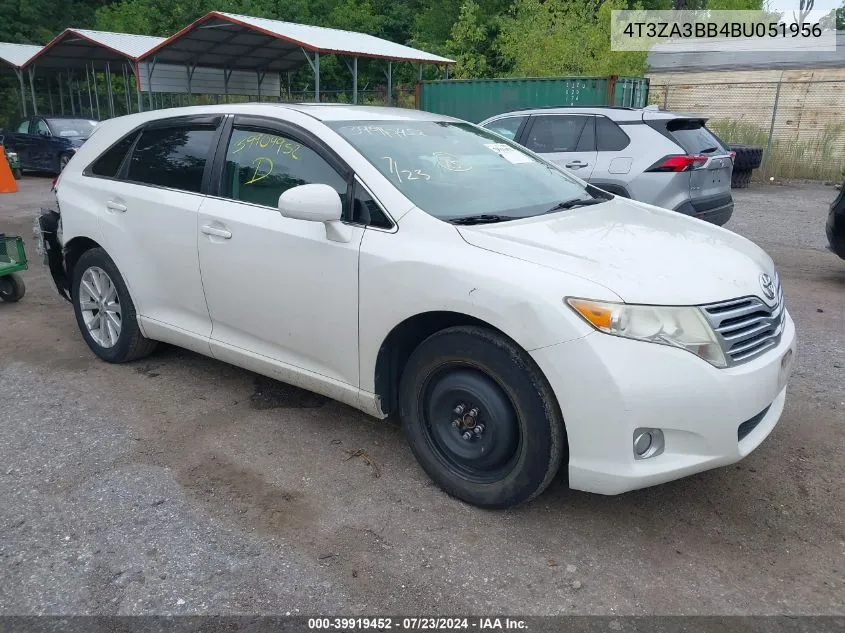 2011 Toyota Venza VIN: 4T3ZA3BB4BU051956 Lot: 39919452