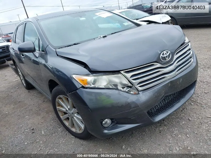 4T3ZA3BB7BU040403 2011 Toyota Venza