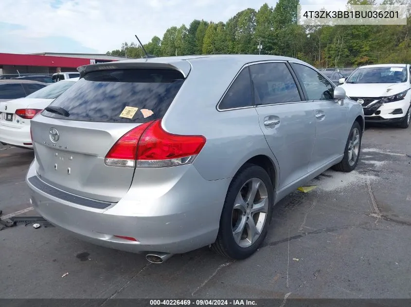 2011 Toyota Venza VIN: 4T3ZK3BB1BU036201 Lot: 40226469