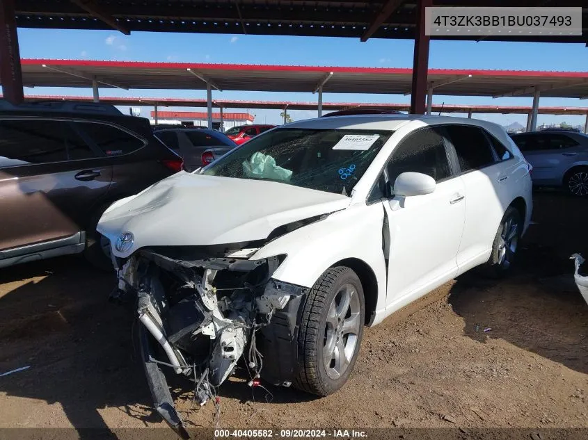 2011 Toyota Venza Base V6 VIN: 4T3ZK3BB1BU037493 Lot: 40405582