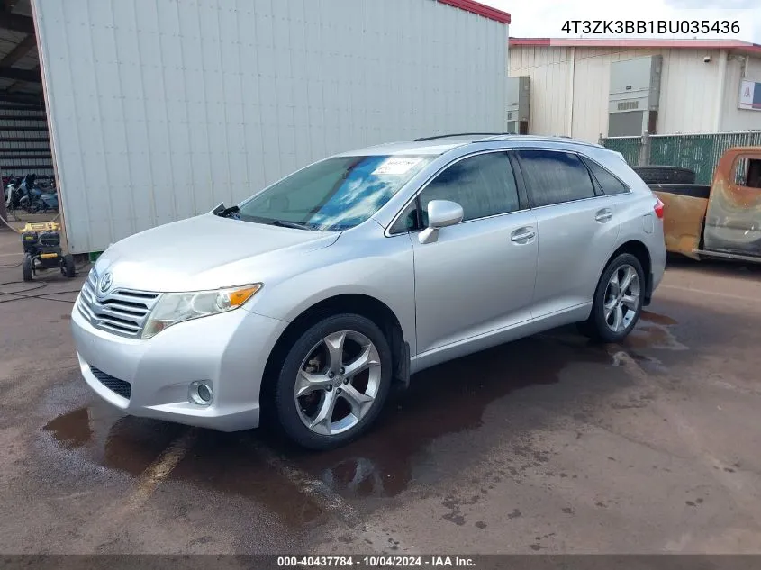 2011 Toyota Venza Base V6 VIN: 4T3ZK3BB1BU035436 Lot: 40437784