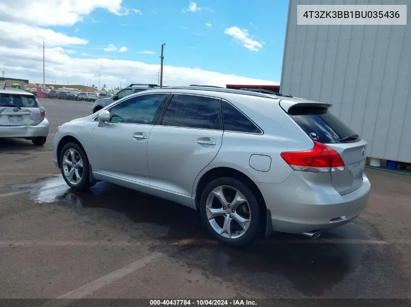 2011 Toyota Venza Base V6 VIN: 4T3ZK3BB1BU035436 Lot: 40437784