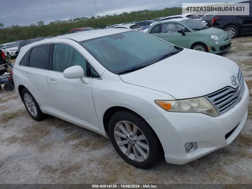 2011 Toyota Venza VIN: 4T3ZA3BB6BU041431 Lot: 40514128