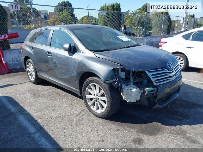 2011 Toyota Venza VIN: 4T3ZA3BB8BU052043 Lot: 40553534