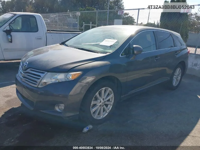 2011 Toyota Venza VIN: 4T3ZA3BB8BU052043 Lot: 40553534