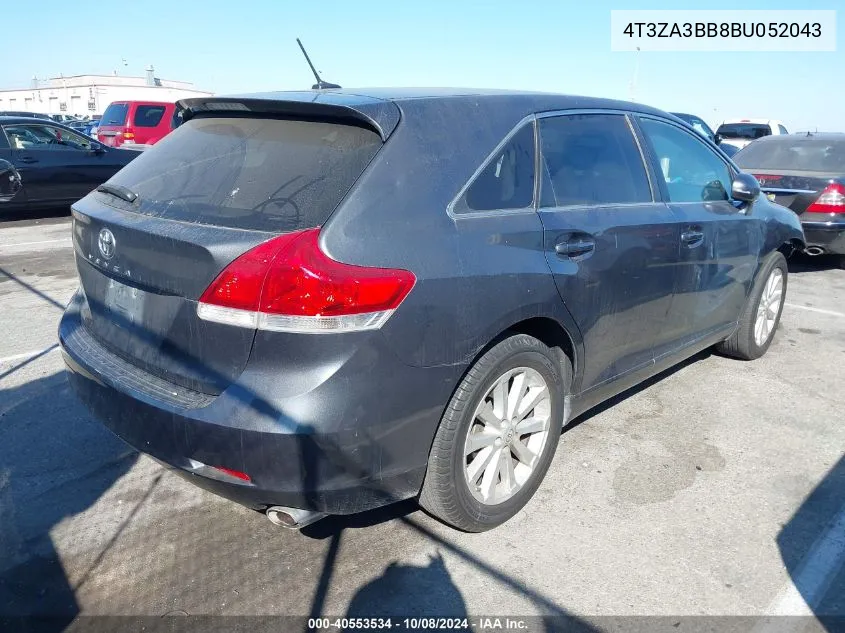 2011 Toyota Venza VIN: 4T3ZA3BB8BU052043 Lot: 40553534