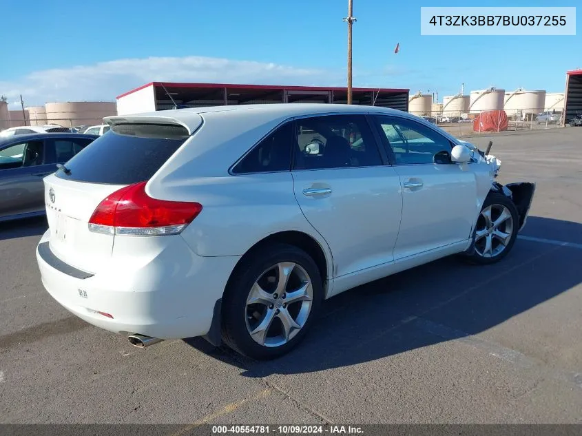 2011 Toyota Venza Base V6 VIN: 4T3ZK3BB7BU037255 Lot: 40554781