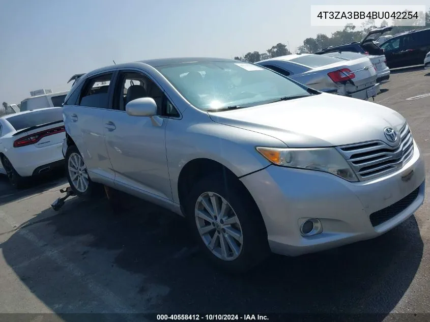 2011 Toyota Venza VIN: 4T3ZA3BB4BU042254 Lot: 40558412