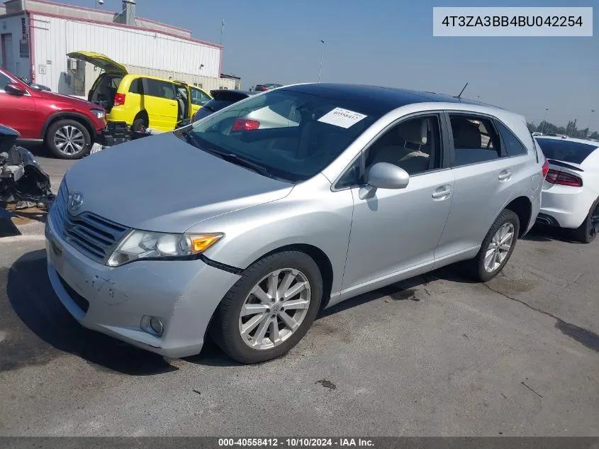 2011 Toyota Venza VIN: 4T3ZA3BB4BU042254 Lot: 40558412