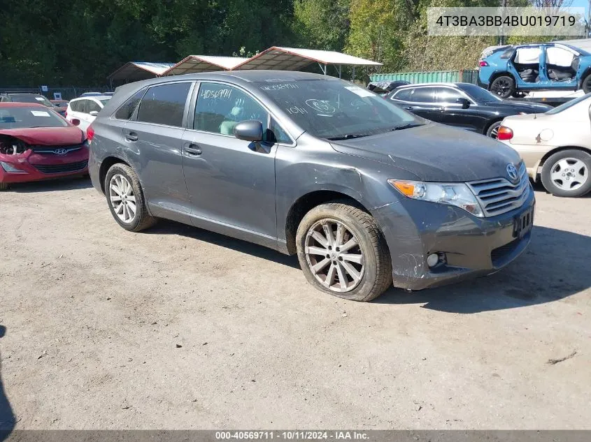 2011 Toyota Venza VIN: 4T3BA3BB4BU019719 Lot: 40569711