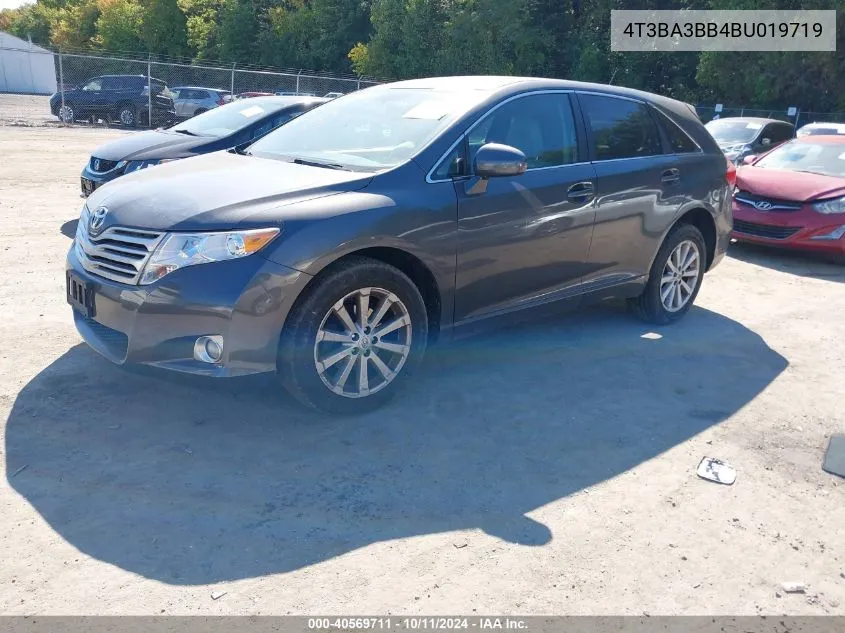 2011 Toyota Venza VIN: 4T3BA3BB4BU019719 Lot: 40569711