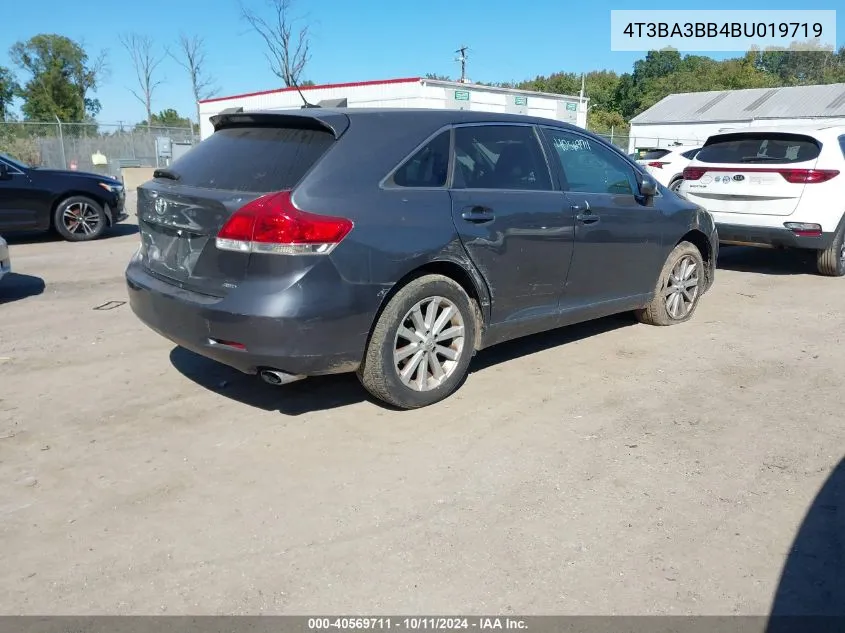 2011 Toyota Venza VIN: 4T3BA3BB4BU019719 Lot: 40569711