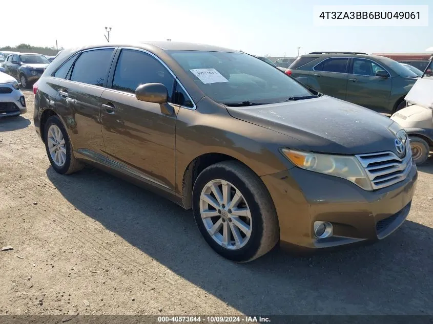 2011 Toyota Venza VIN: 4T3ZA3BB6BU049061 Lot: 40573644