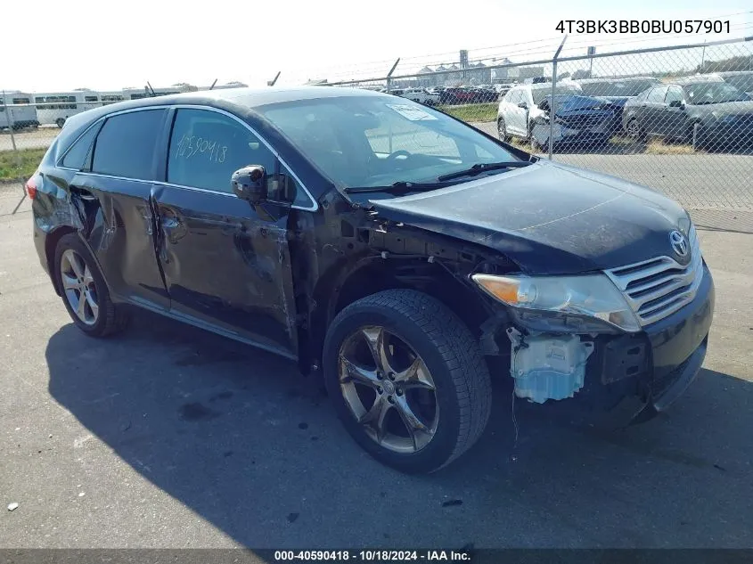 2011 Toyota Venza VIN: 4T3BK3BB0BU057901 Lot: 40590418